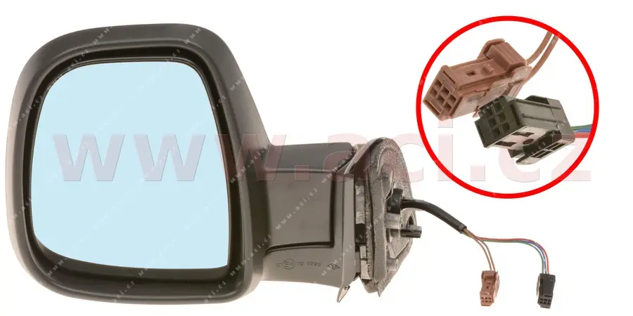 Vnější zpětné zrcátko VAN WEZEL 0906807