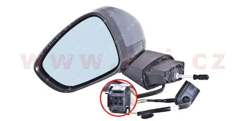 Vnější zpětné zrcátko VAN WEZEL 0929807