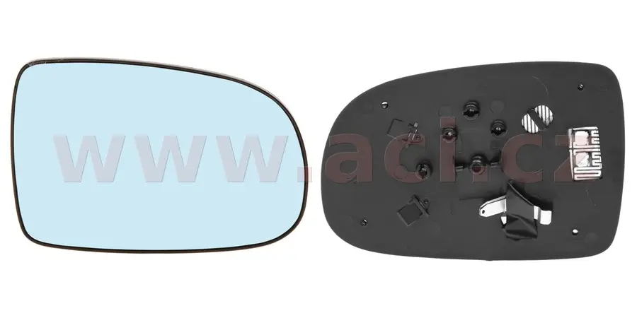 Sklo do zrcátka, vnější zrcátko VAN WEZEL 3777838