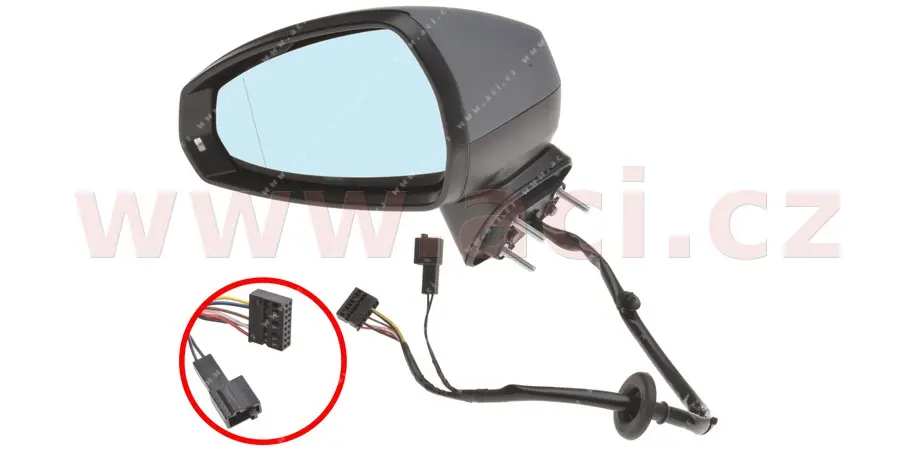Vnější zpětné zrcátko VAN WEZEL 0335807