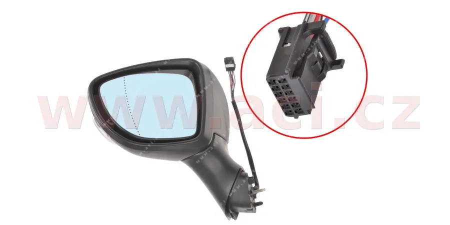 Vnější zpětné zrcátko VAN WEZEL 4373807