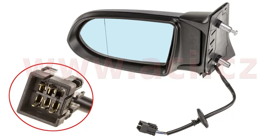 Vnější zpětné zrcátko VAN WEZEL 3790807