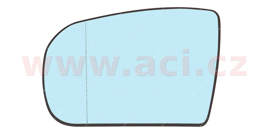 Sklo do zrcátka, vnější zrcátko VAN WEZEL 3029861
