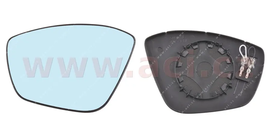 Sklo do zrcátka, vnější zrcátko VAN WEZEL 4034837