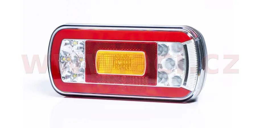 zadní světlo LED 220x100 mm 5 pin bajonet, L=P