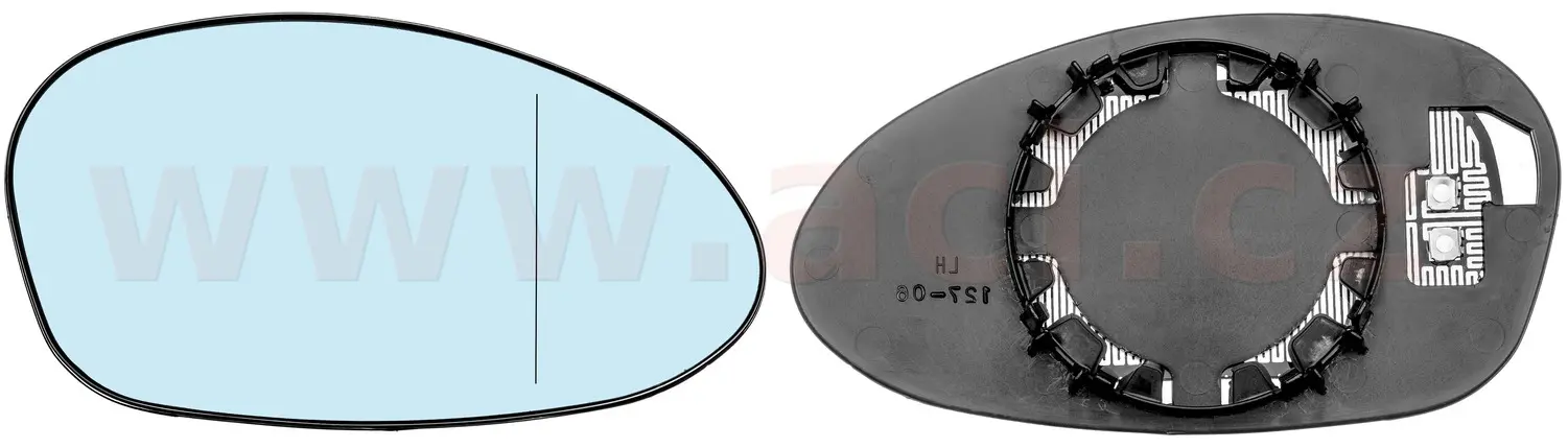 Sklo do zrcátka, vnější zrcátko VAN WEZEL 0657838