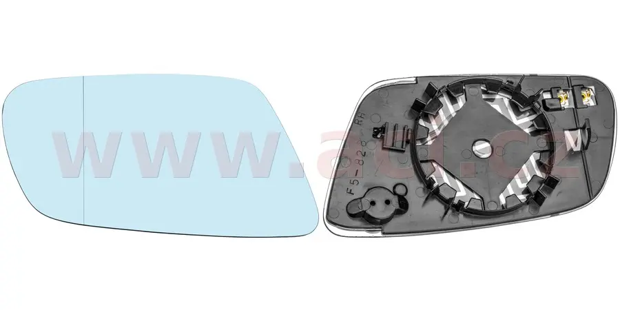 Sklo do zrcátka, vnější zrcátko VAN WEZEL 0331836