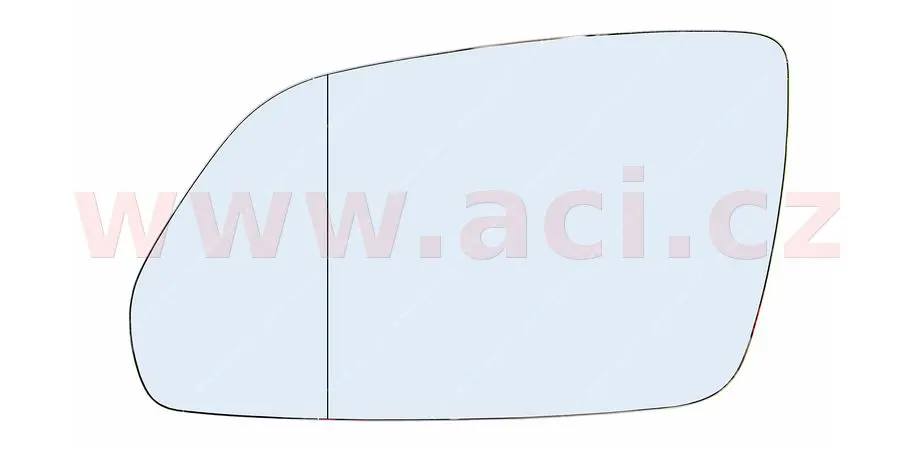Sklo do zrcátka, vnější zrcátko VAN WEZEL 5828835
