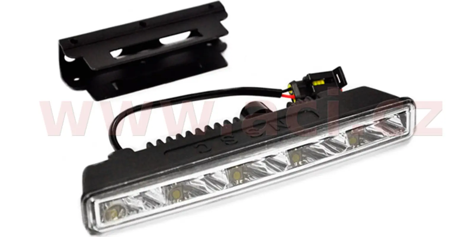 přídavná světla LED pro denní svícení 12 V, 5x SMD v každém světle, 182x19x55 mm sada včetně kabeláže