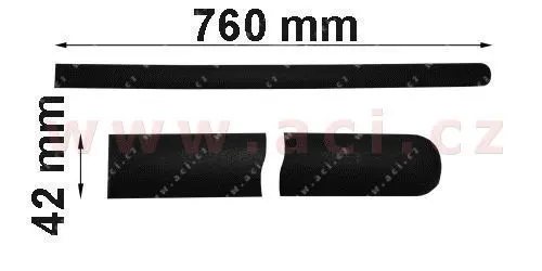 Ozdobná / ochranná lišta, dveře VAN WEZEL 5867405