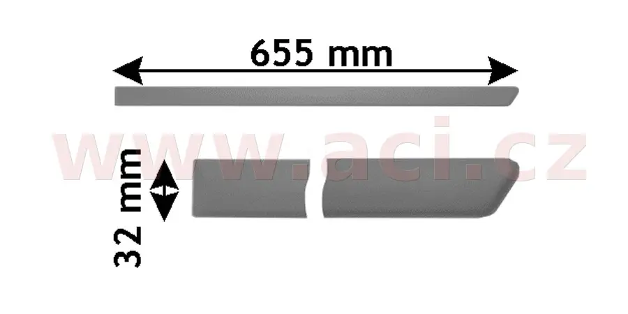 Ozdobná / ochranná lišta, dveře VAN WEZEL 5888405