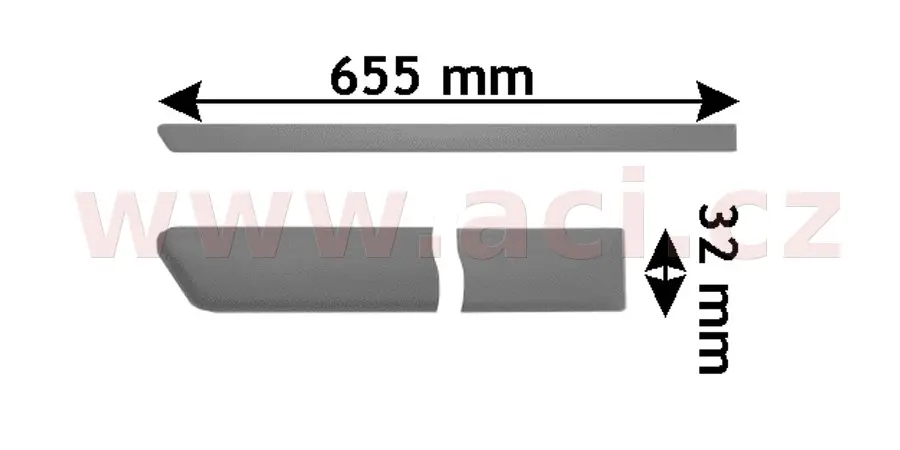 Ozdobná / ochranná lišta, dveře VAN WEZEL 5888406