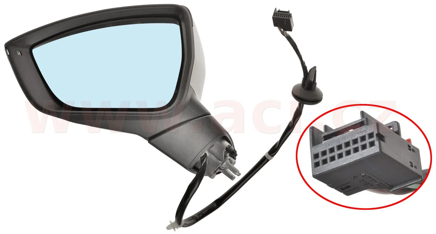 Vnější zpětné zrcátko VAN WEZEL 4907825