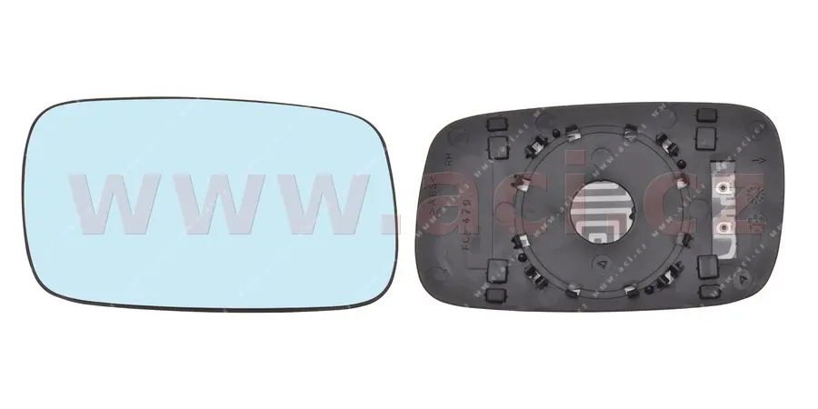 Sklo do zrcátka, vnější zrcátko VAN WEZEL 5834832