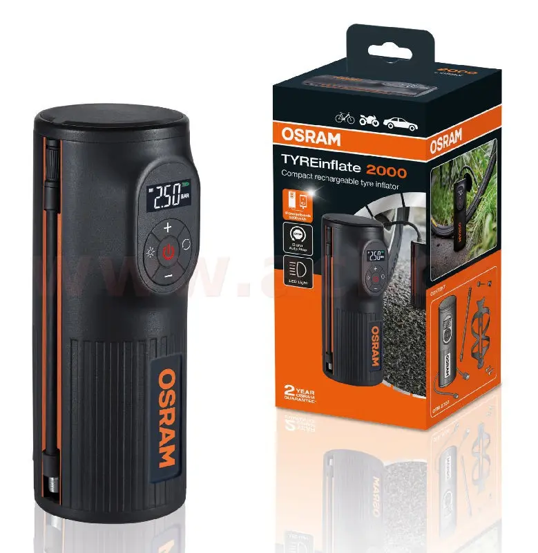 Digitální tester pneumatik Osram, Tyreinflate 2000 OTIR2000