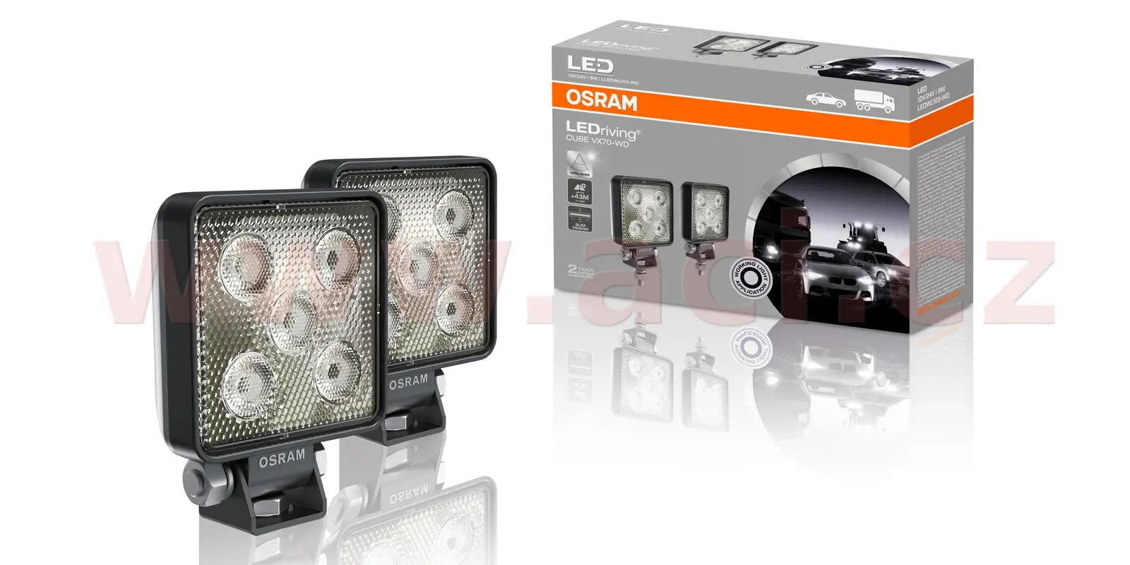 OSRAM LEDriving CUBE VX70-WD pracovní světlo 1ks LEDWL103-WD