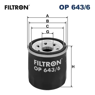 Olejový filtr FILTRON OP 643/6