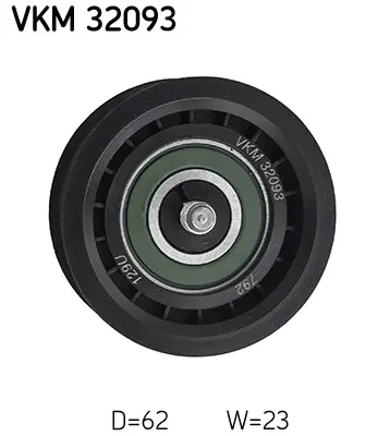 Vratná/vodicí kladka, klínový žebrový řemen SKF VKM 32093