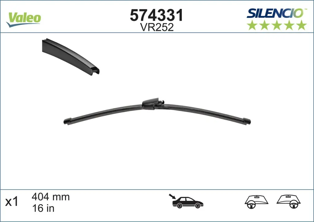 List stěrače VALEO 574331