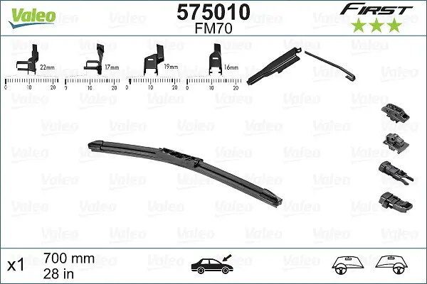 List stěrače VALEO 575010