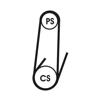 ozubený klínový řemen CONTINENTAL CTAM 4PK1102 ELAST