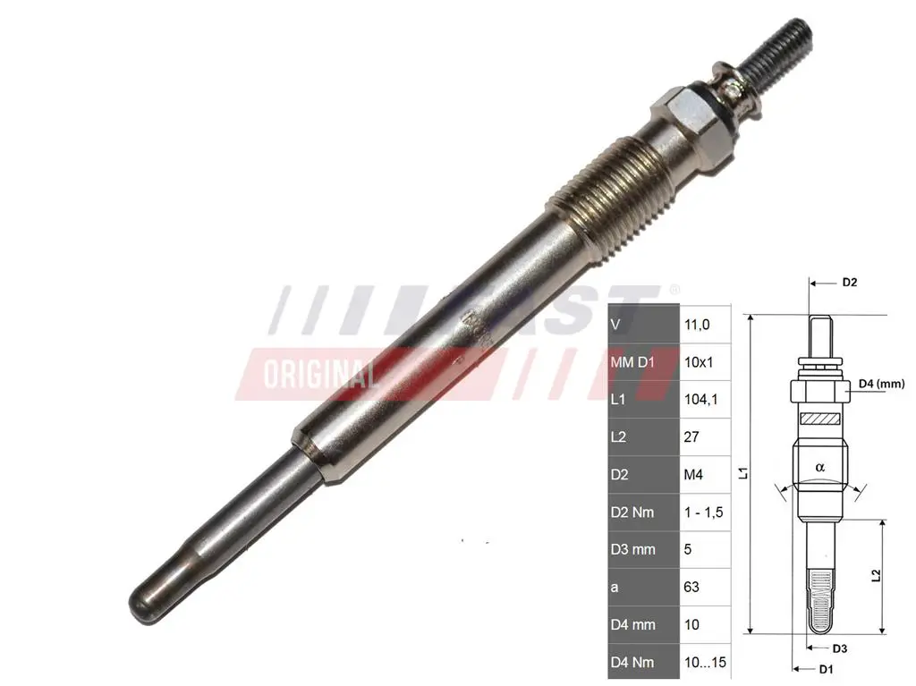 Žhavicí svíčka, elektrické žhavení FAST FT82732