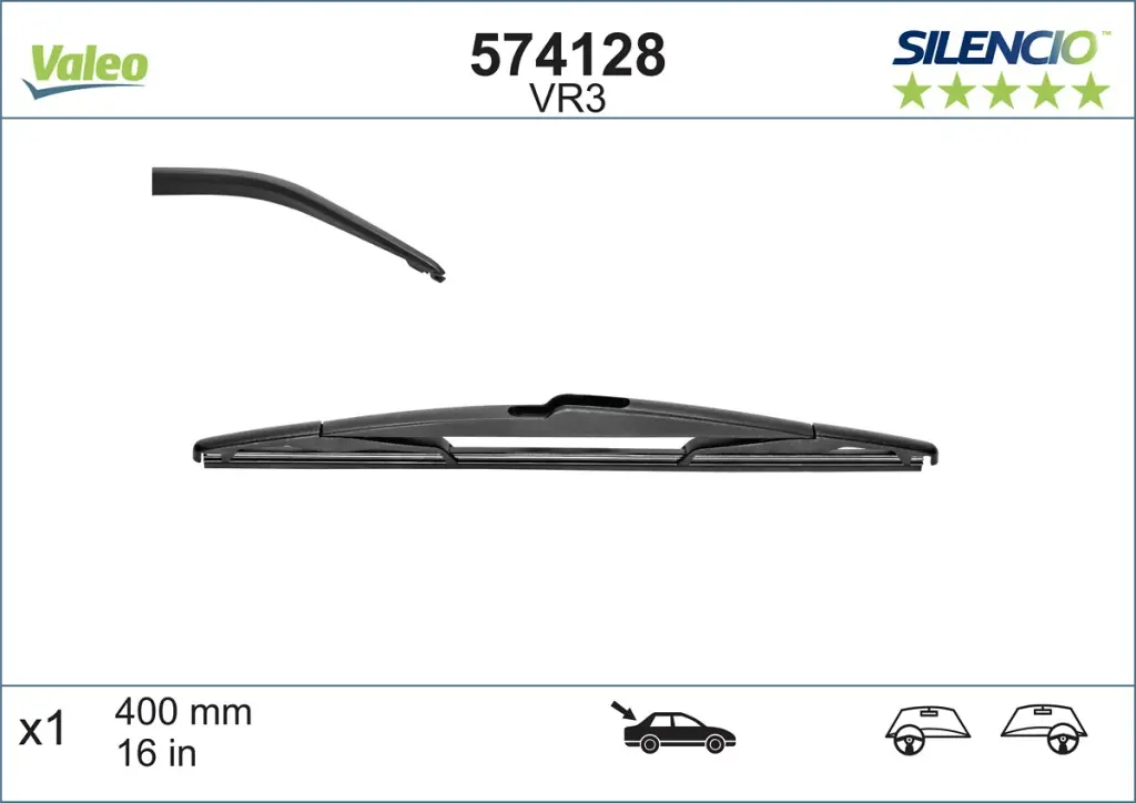 List stěrače VALEO 574128