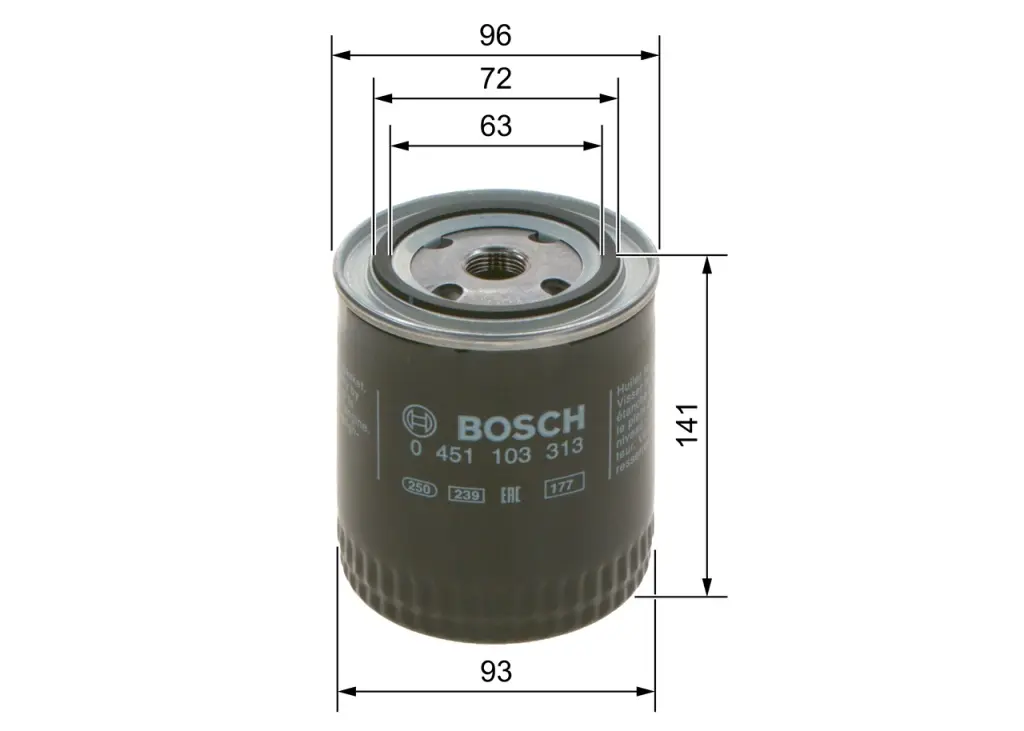 Olejový filtr BOSCH 0 451 103 313
