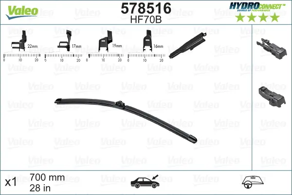 Valeo HydroConnect HF70B 700 mm 578516
