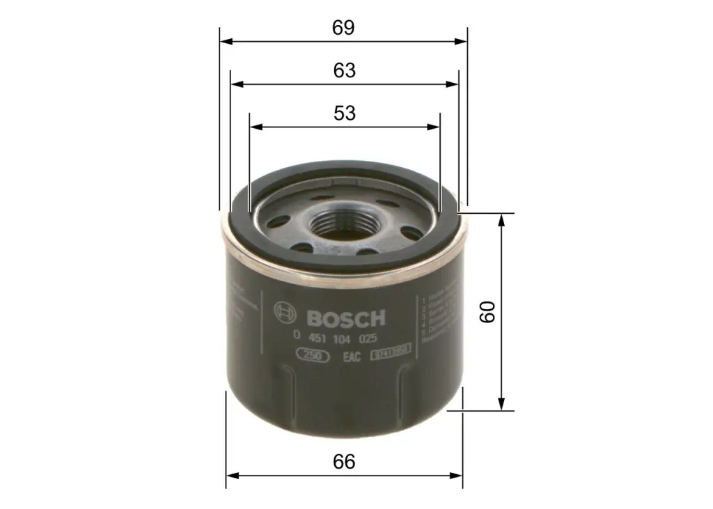 Olejový filtr BOSCH 0 451 104 025