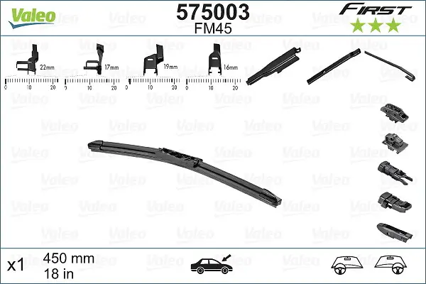 List stěrače VALEO 575003