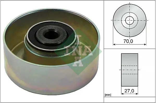 Vratná/vodicí kladka, klínový žebrový řemen Schaeffler INA 532 0214 10