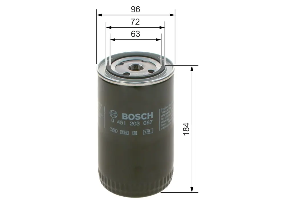 Olejový filtr BOSCH 0 451 203 087