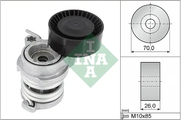 Napínák, žebrovaný klínový řemen Schaeffler INA 534 0708 10