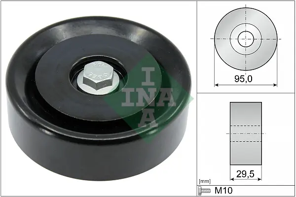 Vratná/vodicí kladka, klínový žebrový řemen Schaeffler INA 532 0959 10