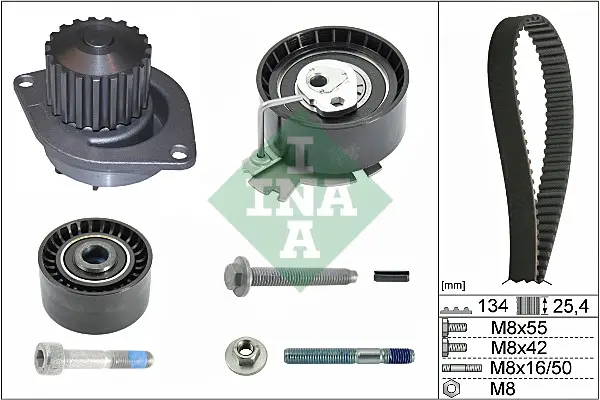 Vodní pumpa + sada ozubeného řemene Schaeffler INA 530 0379 30