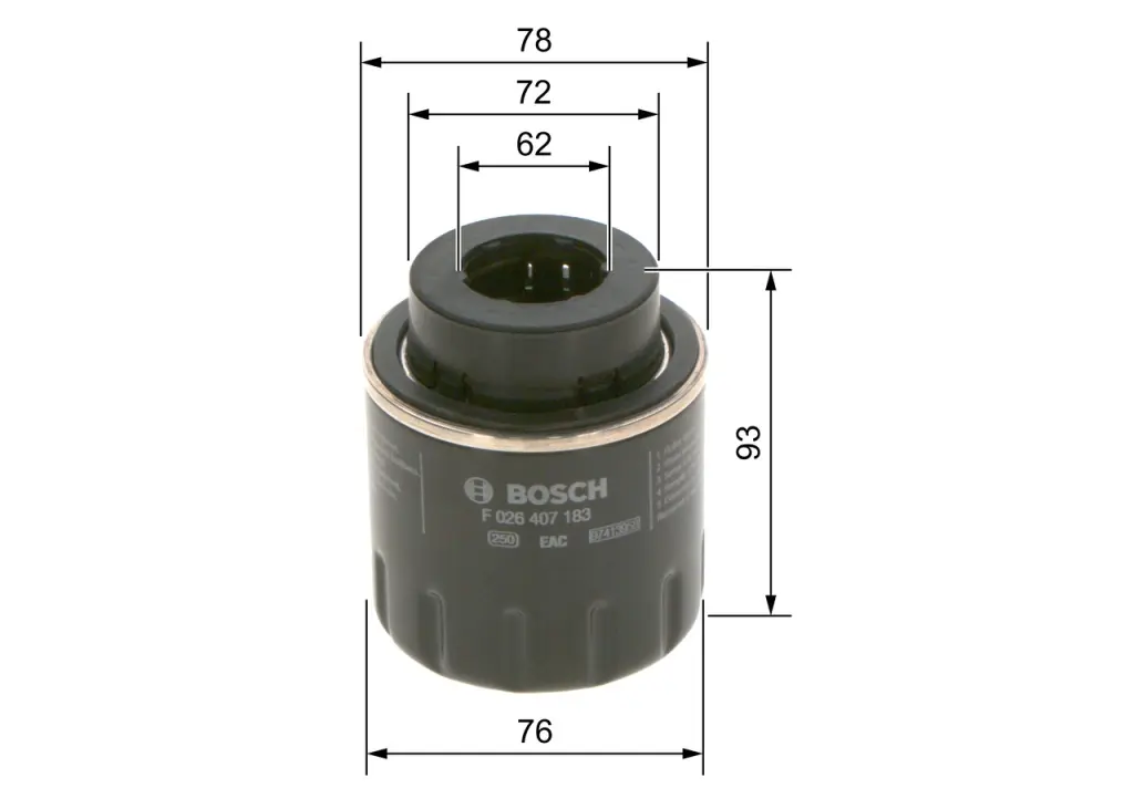 Olejový filtr BOSCH F 026 407 183