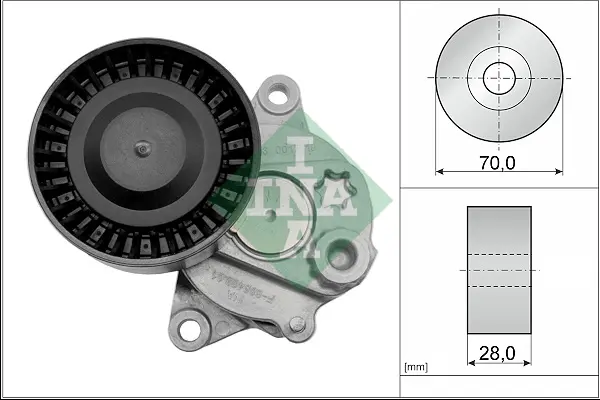 Napínák, žebrovaný klínový řemen Schaeffler INA 533 0017 10