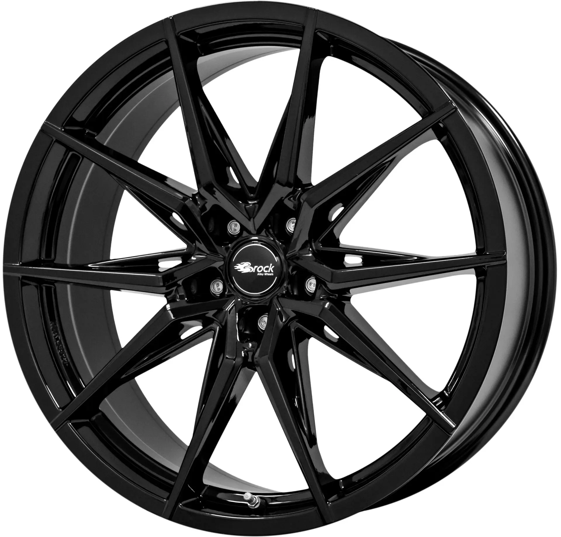 BROCK B42 8.5X19 5X114.3 ET45/72.6 černá/stříbrná