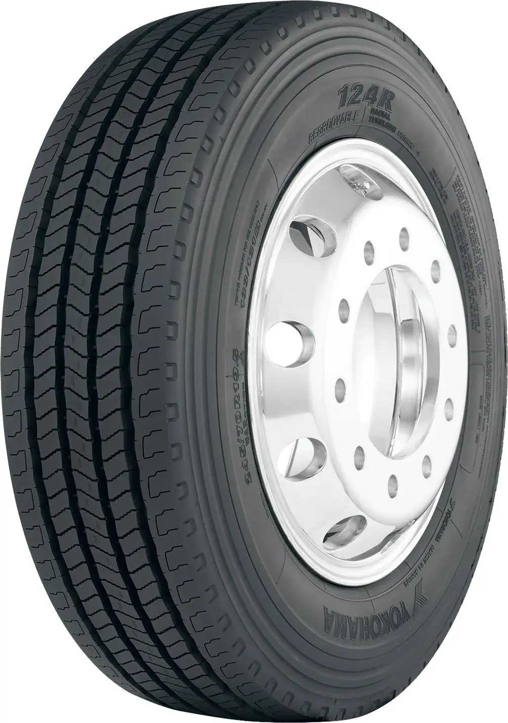 YOKOHAMA 315/80 R22.5 124R 156/150L FRONT M+S 3PMSF