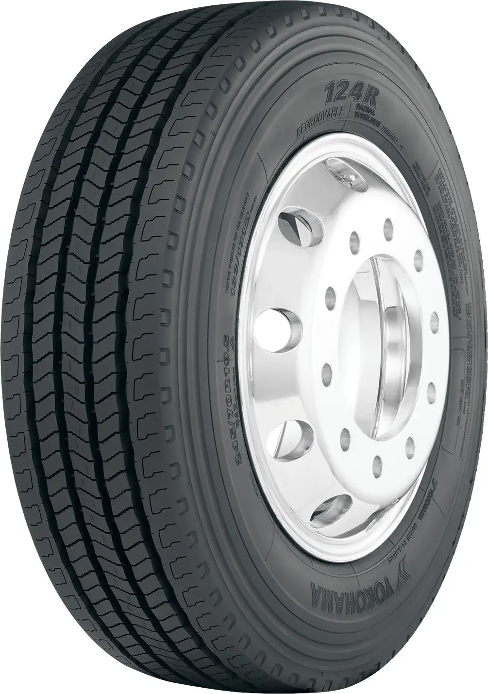 YOKOHAMA 315/70 R22.5 124R 156/150L 3PMSF M+S FRONT