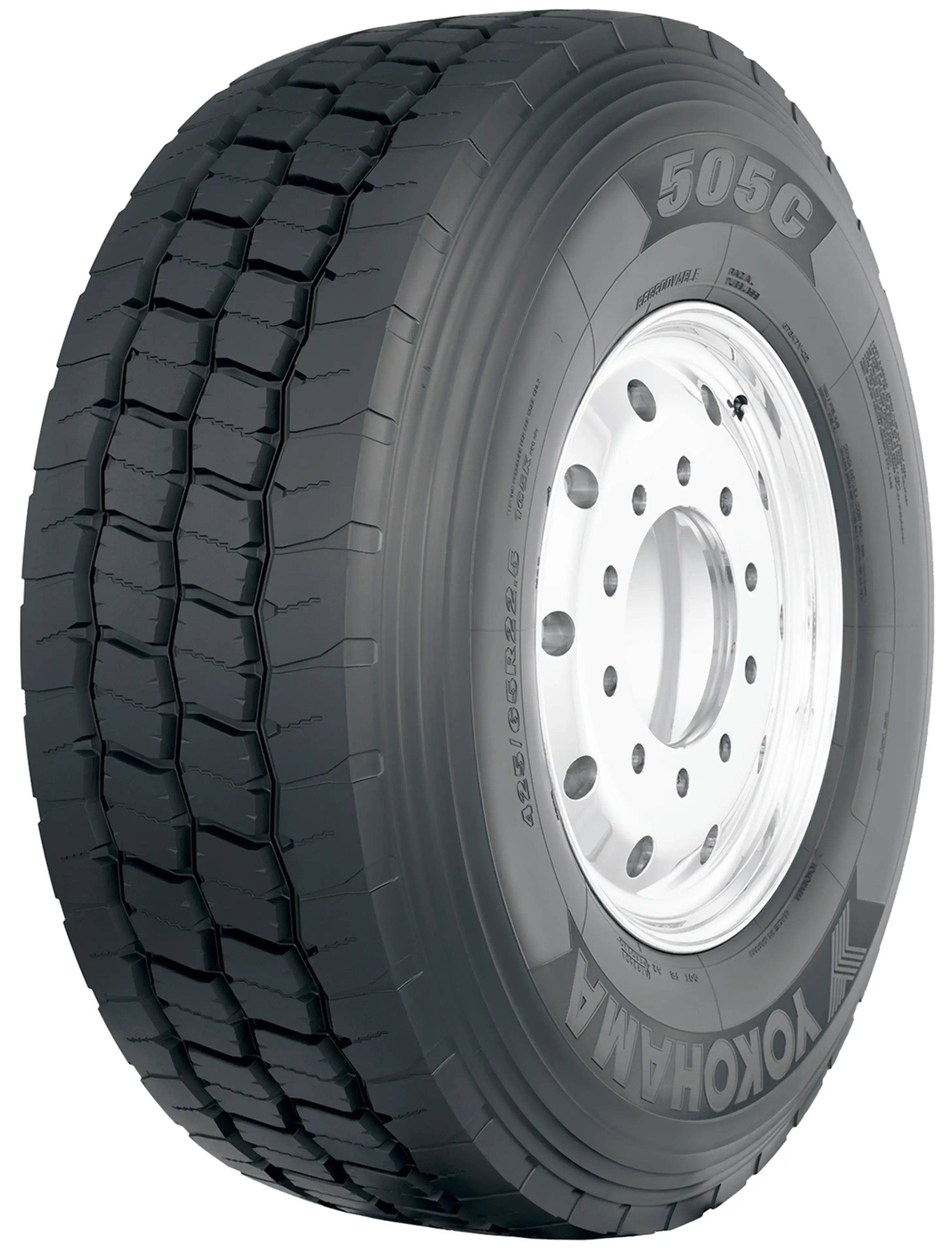 YOKOHAMA 315/80R 22.5 156K TL 505C VA,HA / M+S / 3PMSF