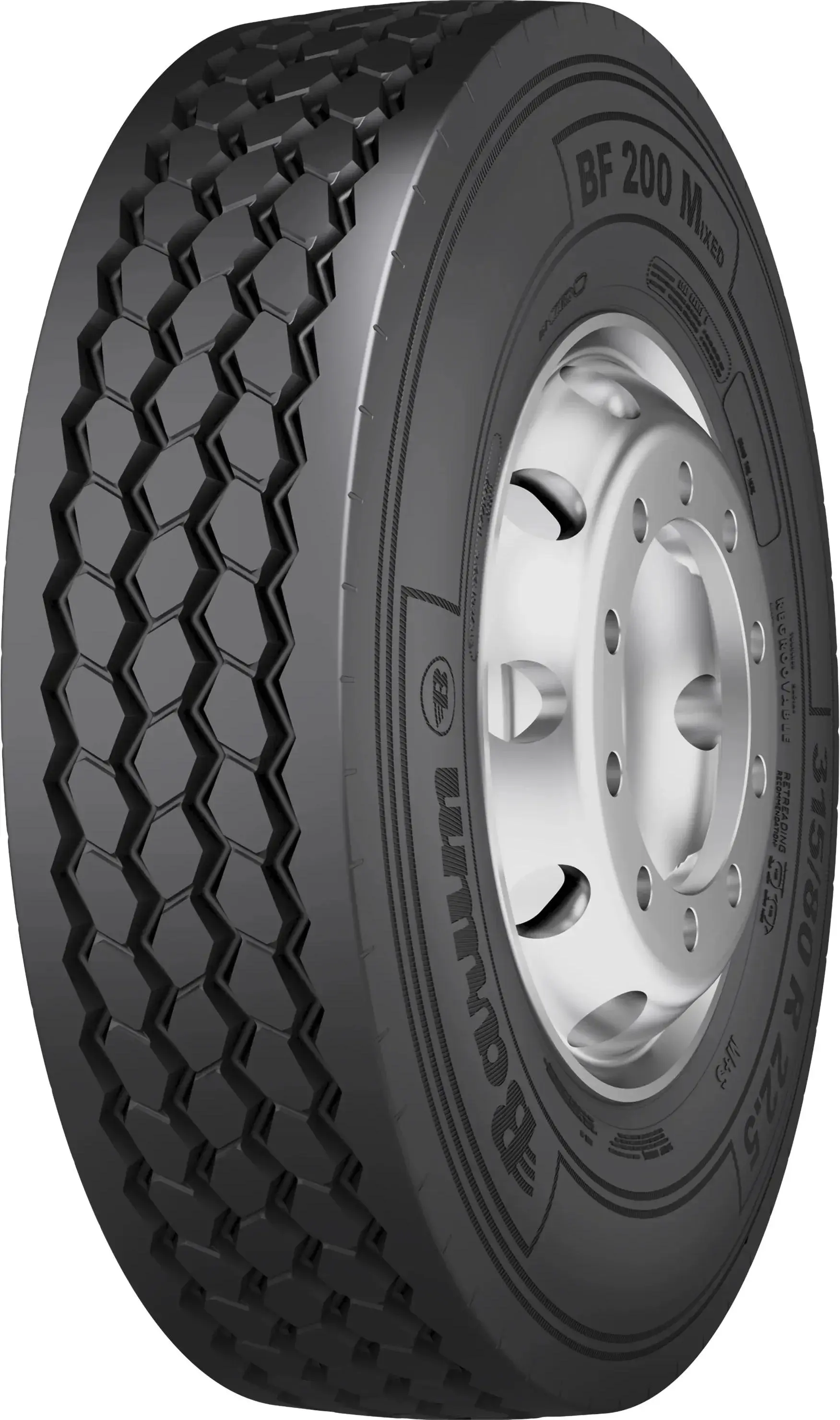 BARUM 315/80 R22.5 BF 200M 156/150K 3PMSF M+S ON/OFF FRONT