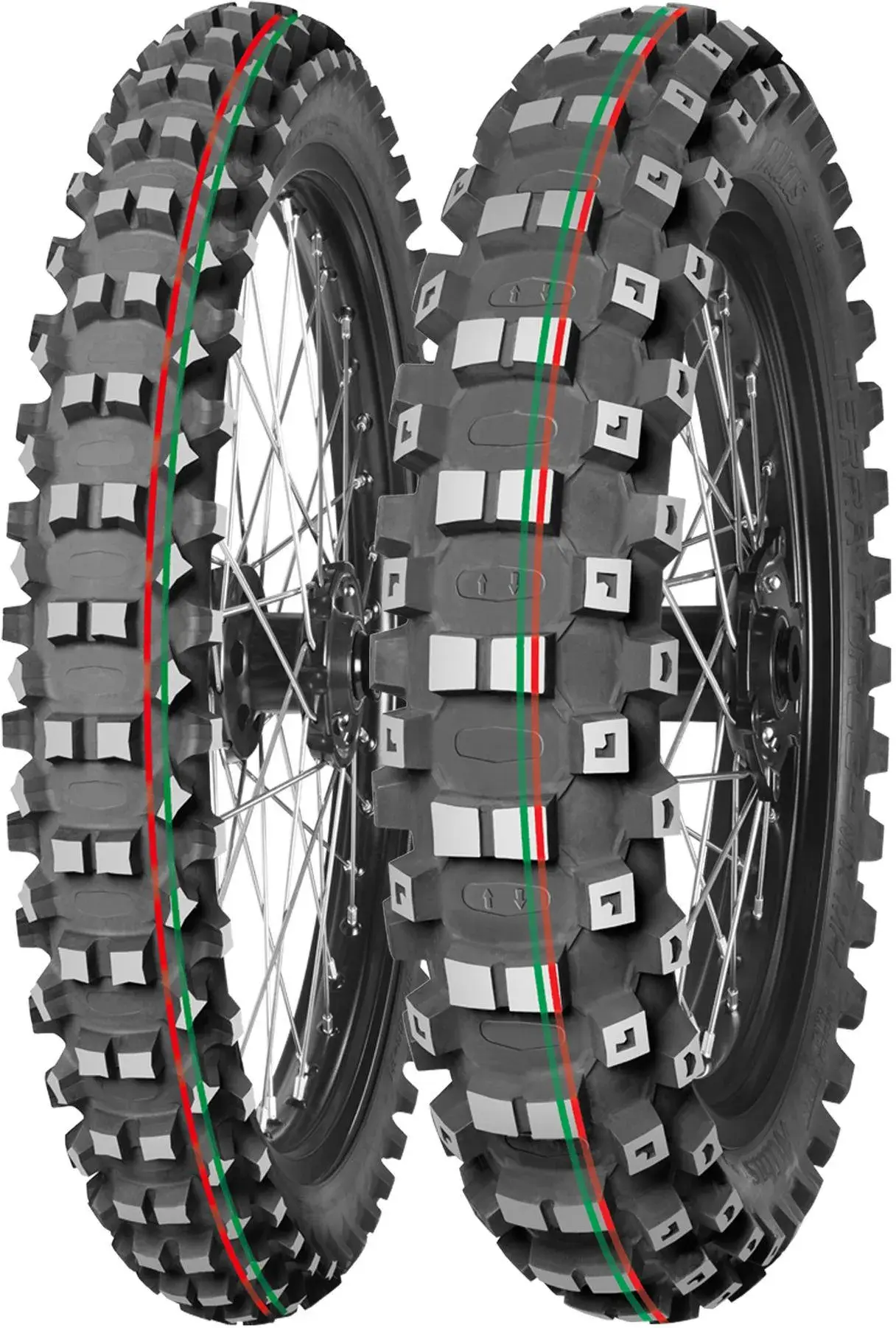 MITAS 90/90-21 (3.00-21) TERRA FORCE-MX MH NHS 54M TT RED GREEN FRONT