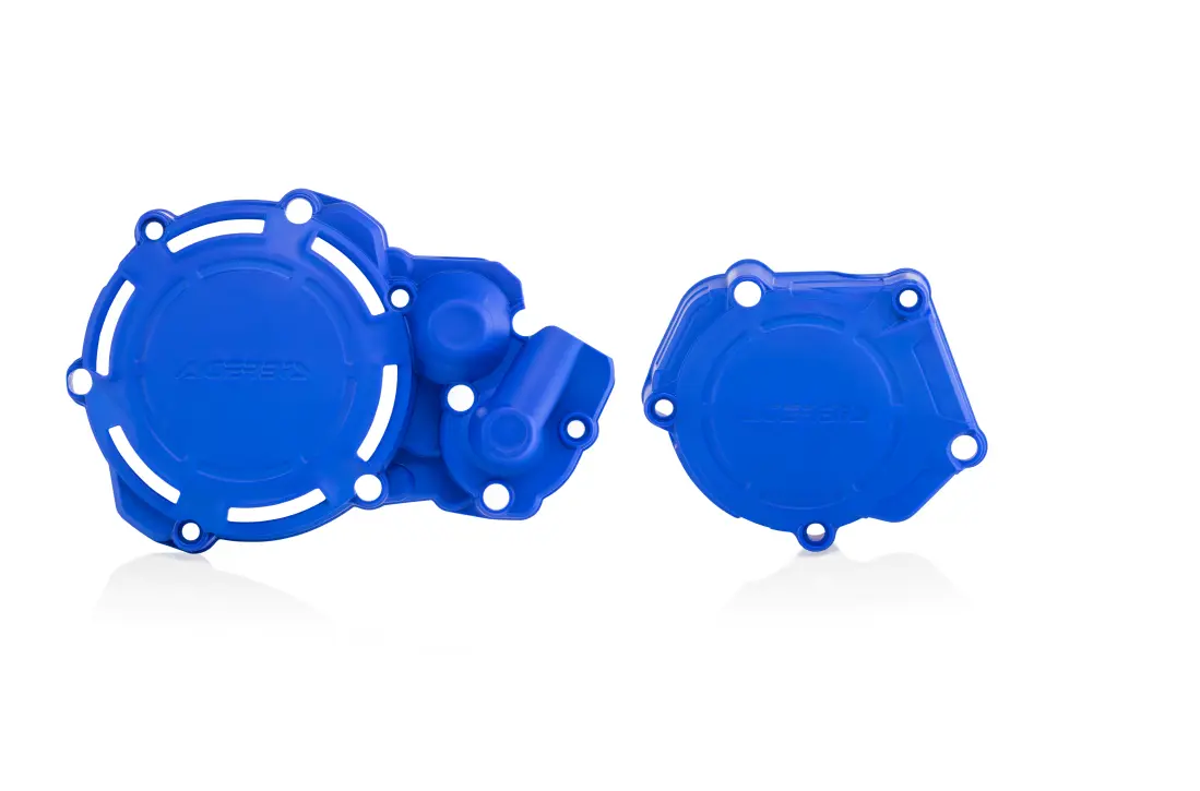ACERBIS kryty motoru (kryt víka spojky a alternátoru) X-POWER YAMAHA YZ 250 05-26, FANTIC XX 250 21-26 barva modrá ( )