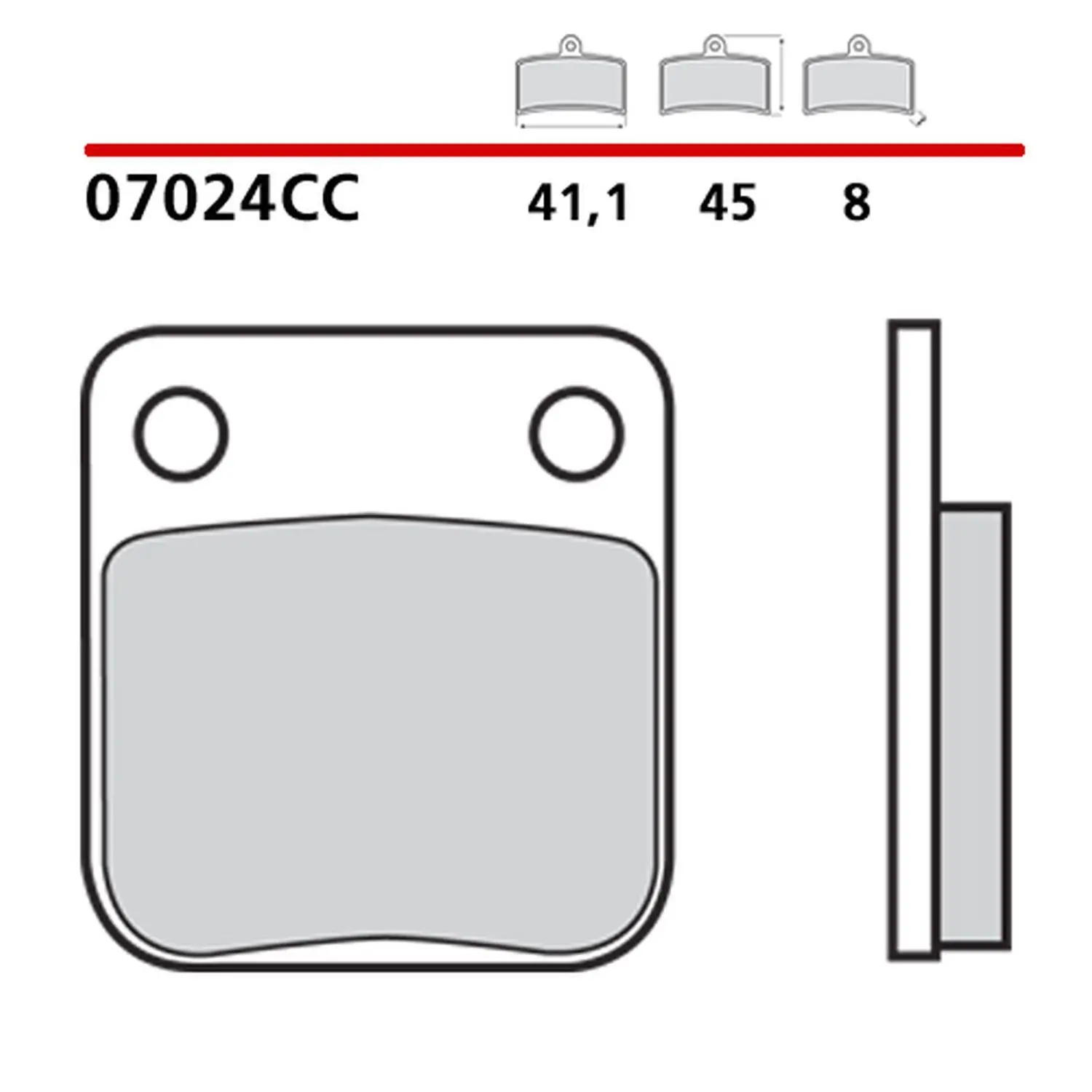 BREMBO brzdové destičky KH54 ROAD / SCOOTER CARBON CERAMIC CC (polokovové) (ECE R90) ( )