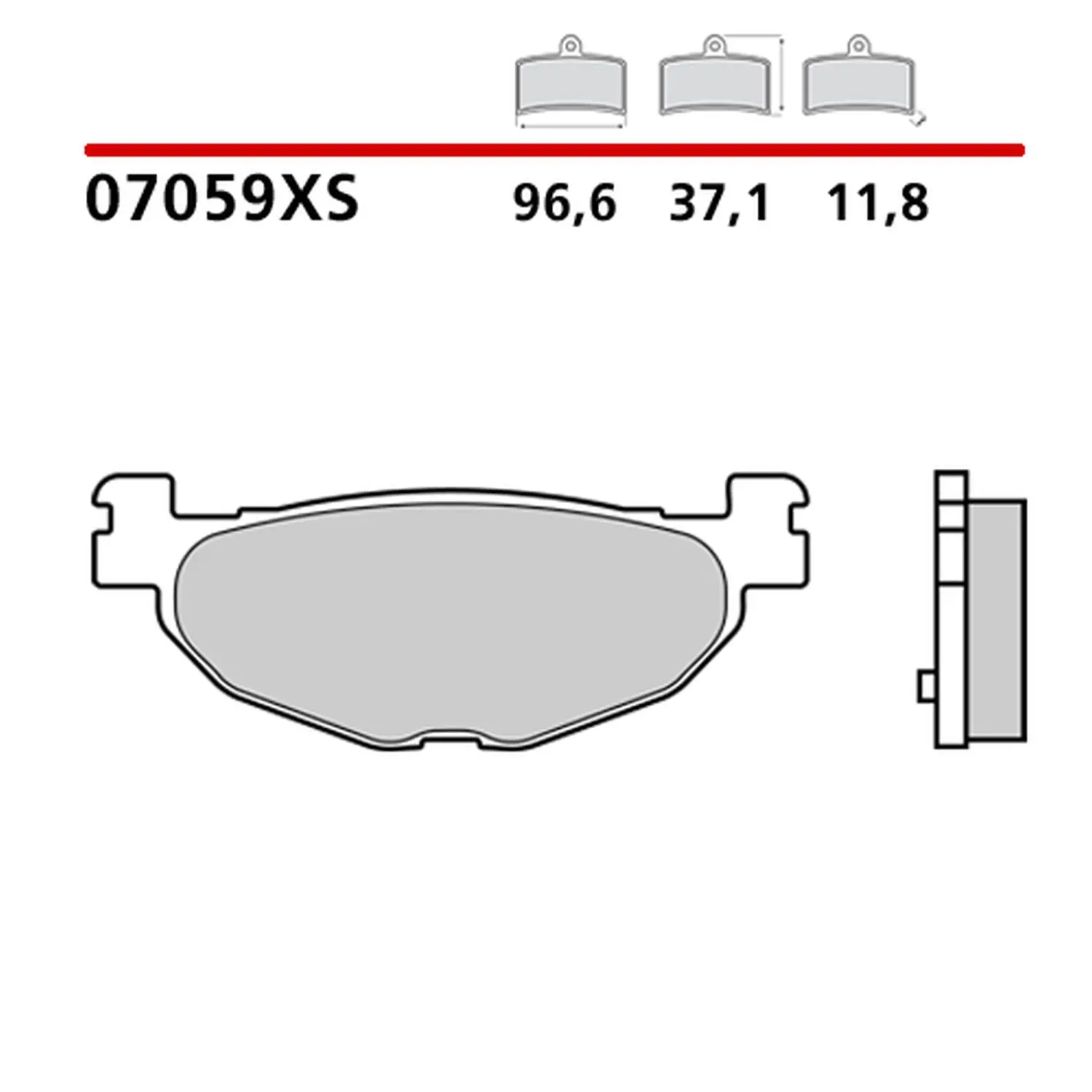 BREMBO brzdové destičky KH408 SCOOTER SINTER XS (slinutý kov) přední/zadní (ECE R90) ( )