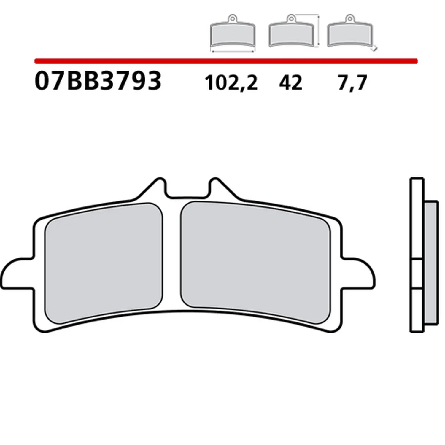 BREMBO brzdové destičky KH447 GENUINE SINTER (slinutý kov směs OEM) přední/zadní ( )