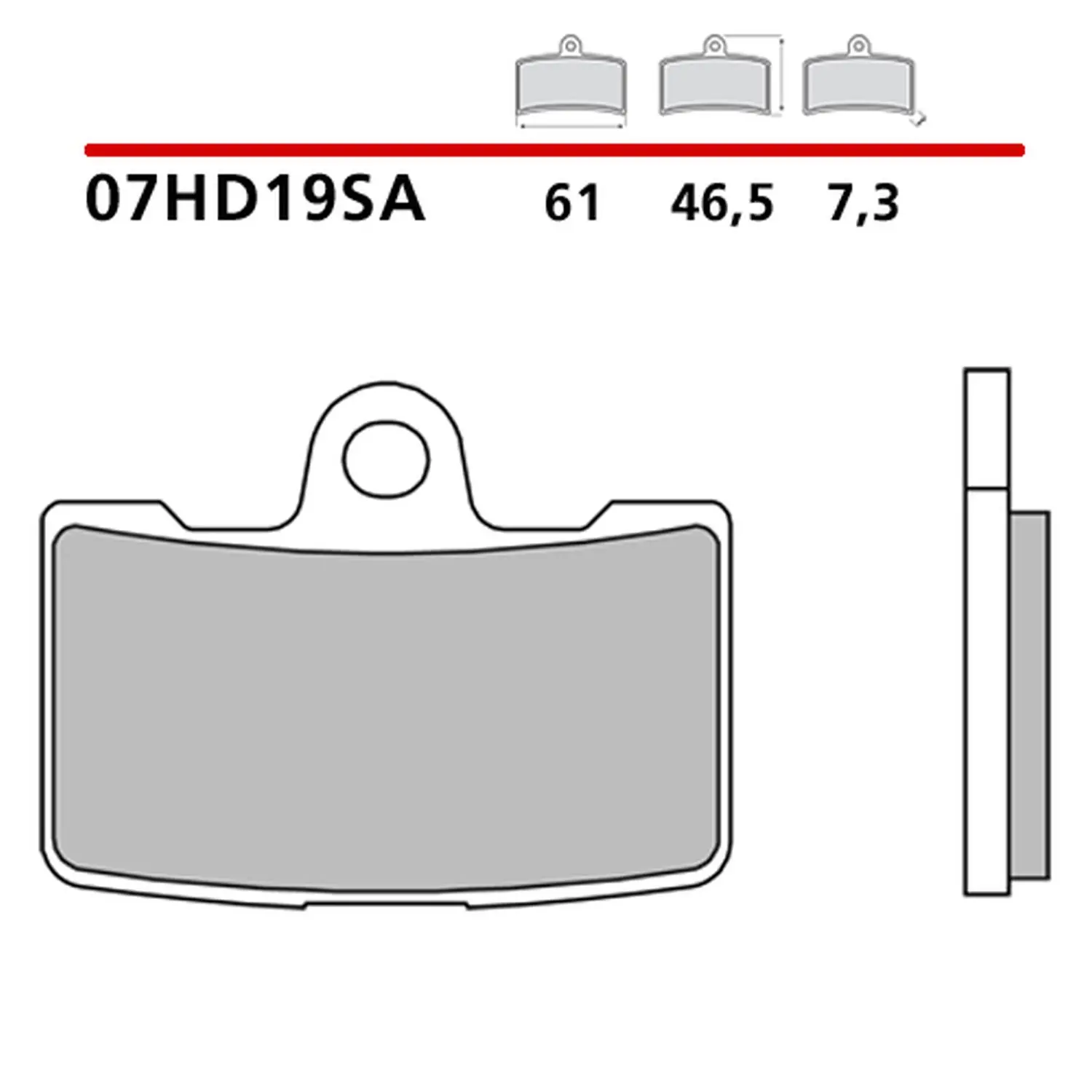 BREMBO brzdové destičky KH454 SINTER SA (slinutý kov) přední (ECE R90) ( )