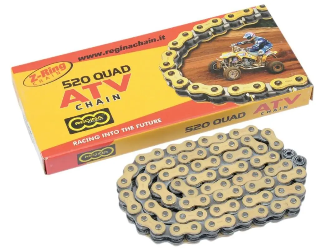 REGINA hnací řetěz 520QUAD (104 článků) Z-RING ATV do 500 ccm zlatý (135QUAD/001) ( )